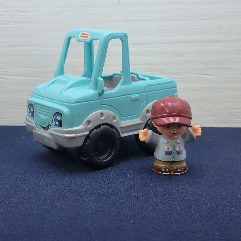 Fisher-Price Little People Blue Truck and Boy Figure 2017